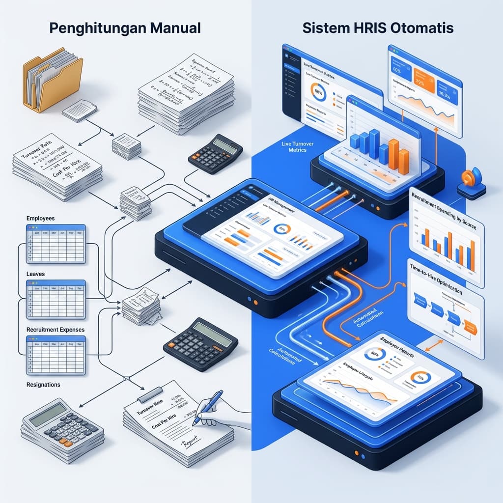 Analisis Komparasi: Penghitungan Manual vs Sistem HRIS Otomatis
