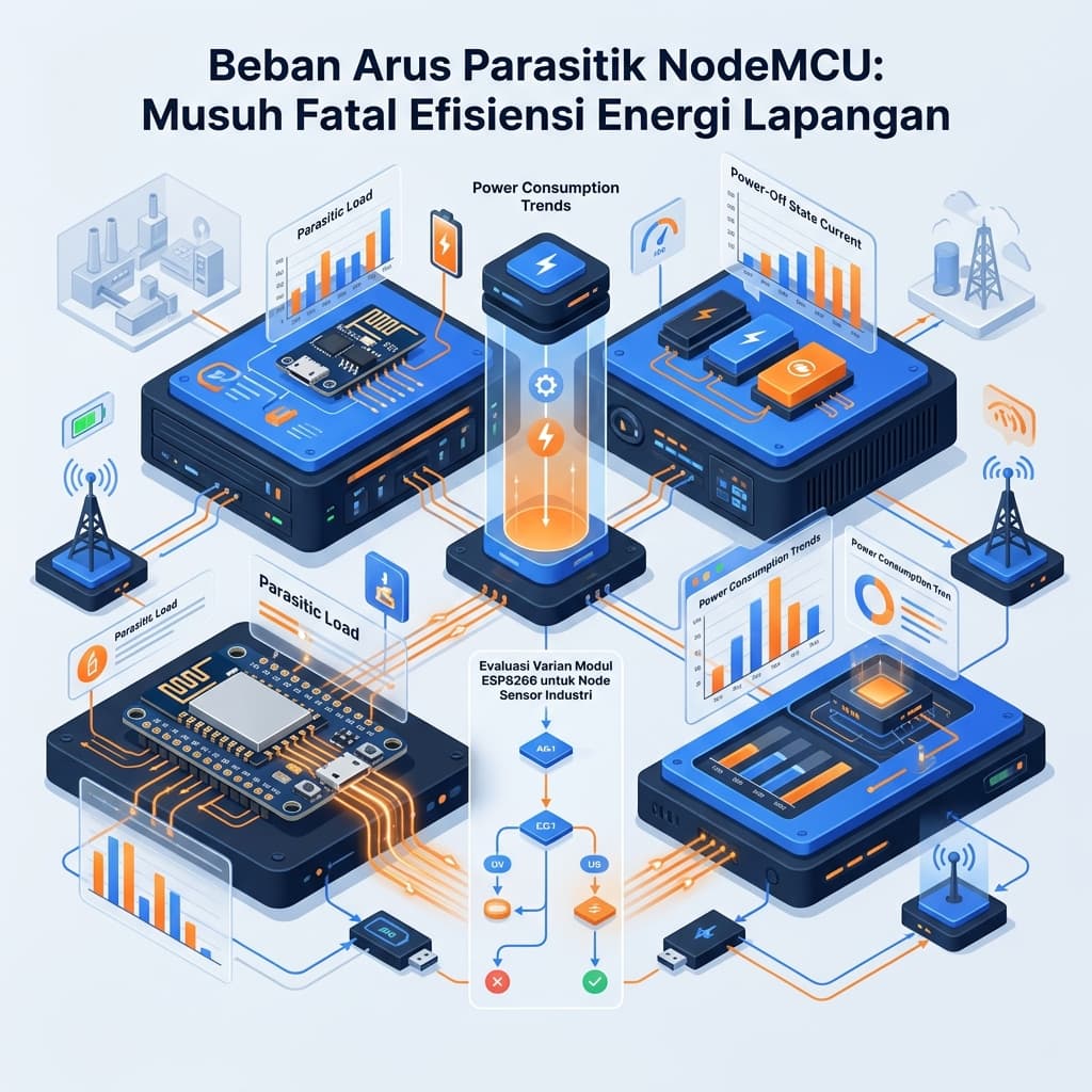 Beban Arus Parasitik NodeMCU: Musuh Fatal Efisiensi Energi Lapangan