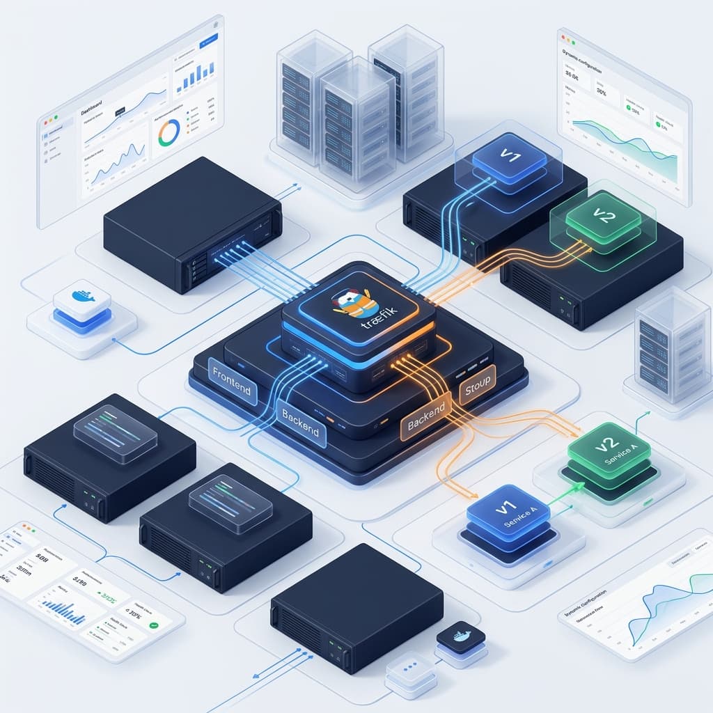 Fondasi Topologi Jaringan dan Reverse Proxy Traefik Produksi