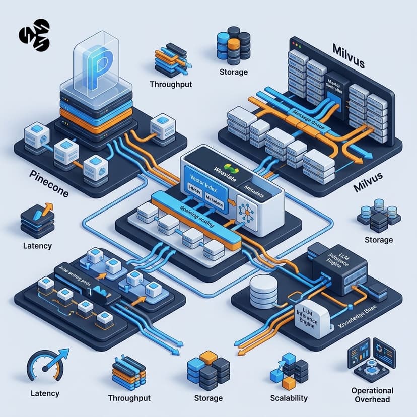 Komparasi Arsitektur Vector Database Enterprise: Weaviate, Pinecone, atau Milvus untuk RAG Skala Besar
