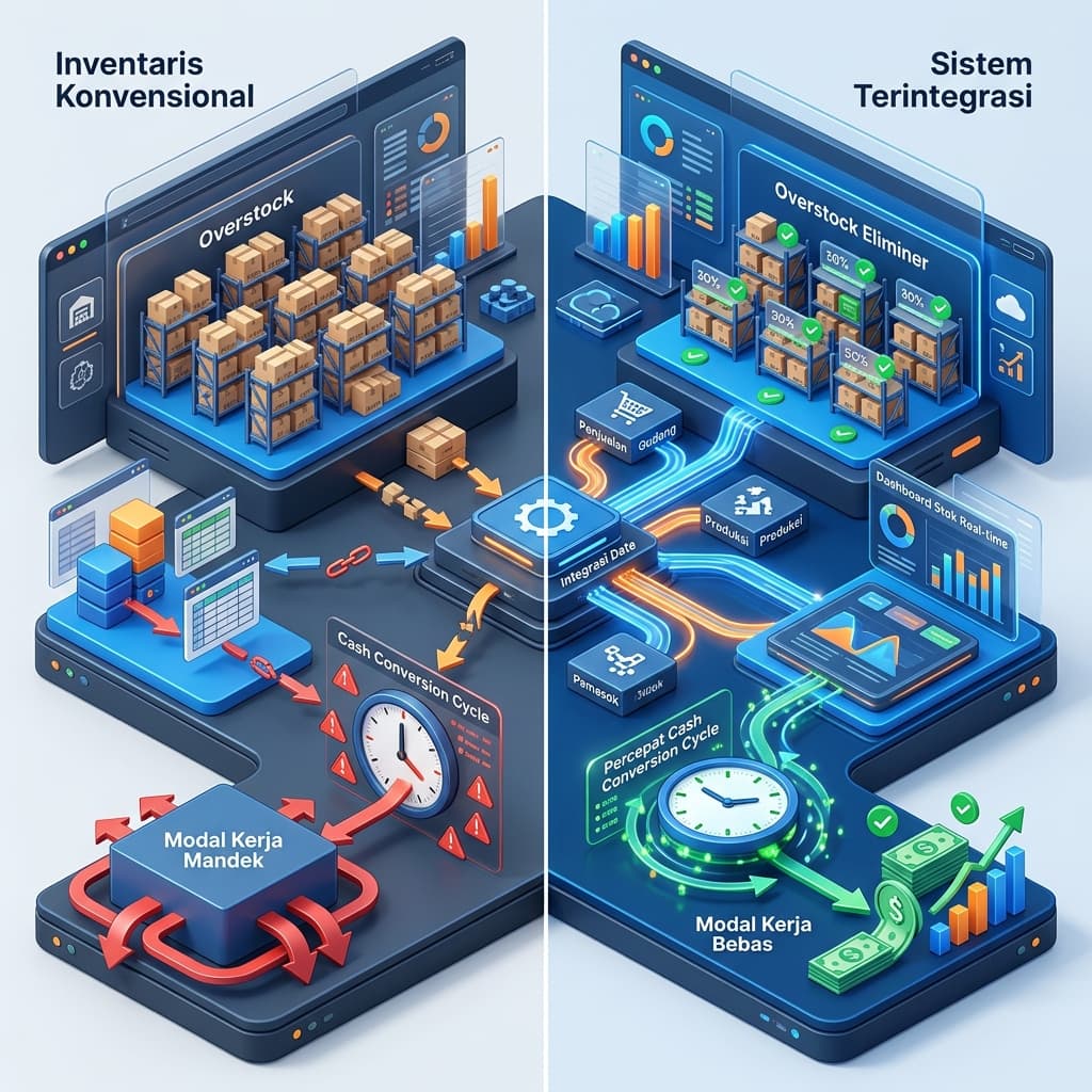 Komparasi Paradigma: Inventaris Konvensional vs Sistem Terintegrasi