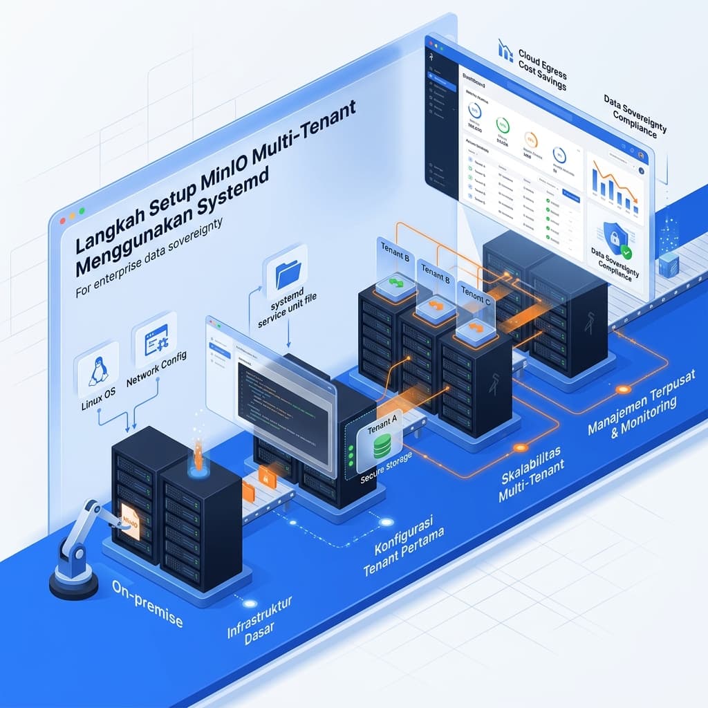 Langkah Setup MinIO Multi-Tenant Menggunakan Systemd