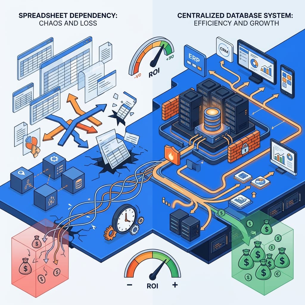 Perbandingan Komprehensif: Spreadsheet Konvensional vs Sistem Database Terpusat