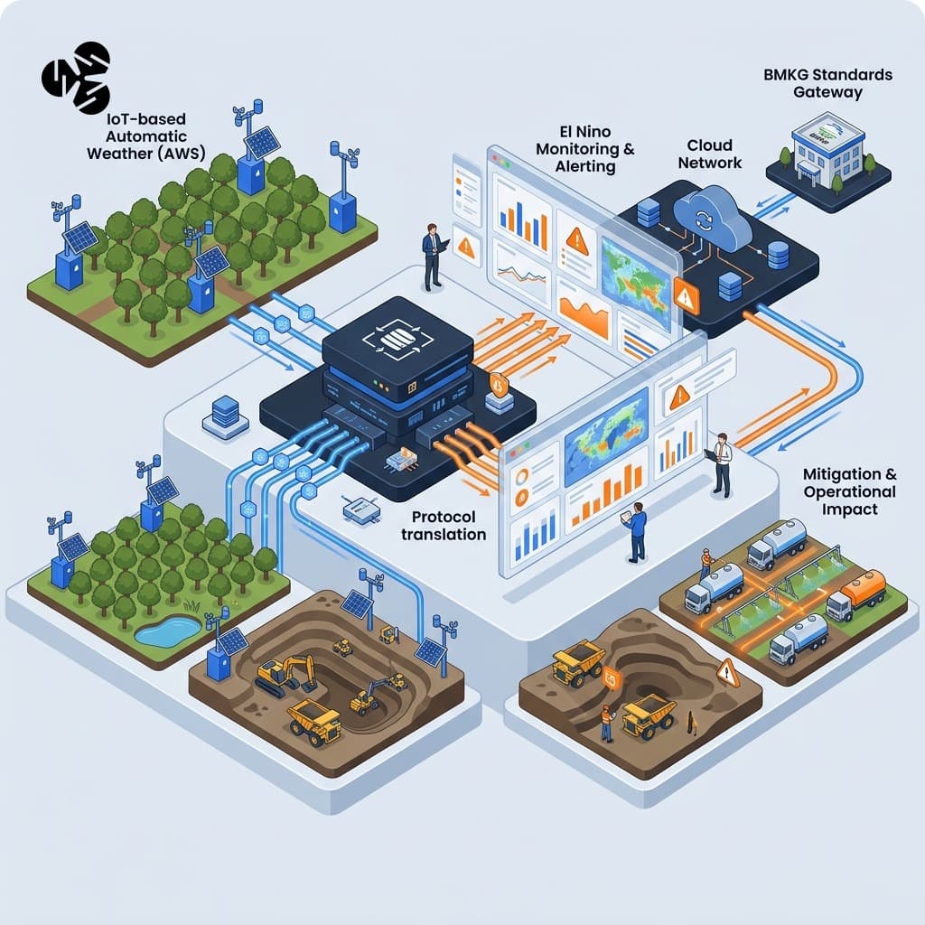 Strategi Integrasi Sistem AWS BMKG IoT untuk Mitigasi Risiko El Nino Industri